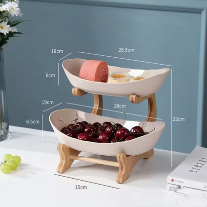 Hochwertige Obst-Etagere