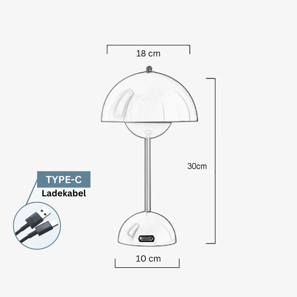 LED Tischlampe Halfmoon